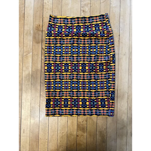 LulaRoe Skirt Women’s Small Colorful Pencil Midi Great Shape - Picture 10 of 12